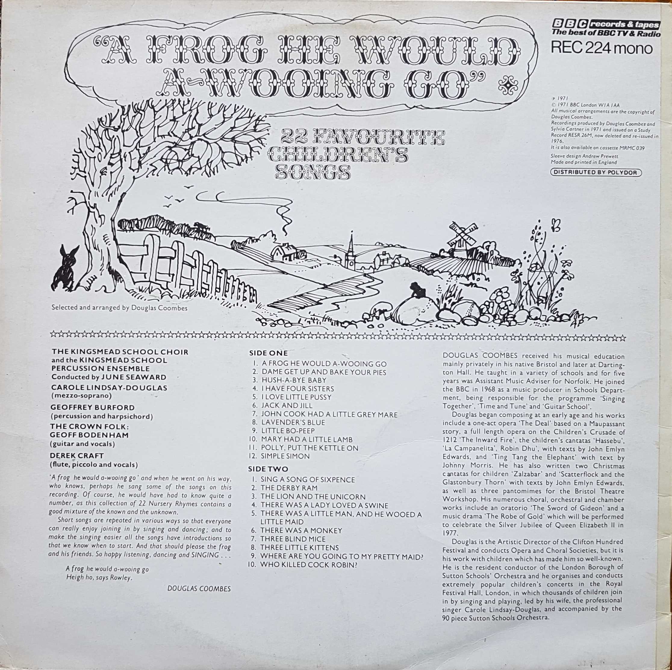 Picture of REC 224 A frog he would a wooing go and other stories by artist Various from the BBC records and Tapes library
